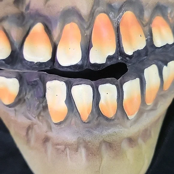 Skull Skeleton Halloween Scary Creepy Ghost Face Costume Horror Mask Black Cover - Picture 2 of 6